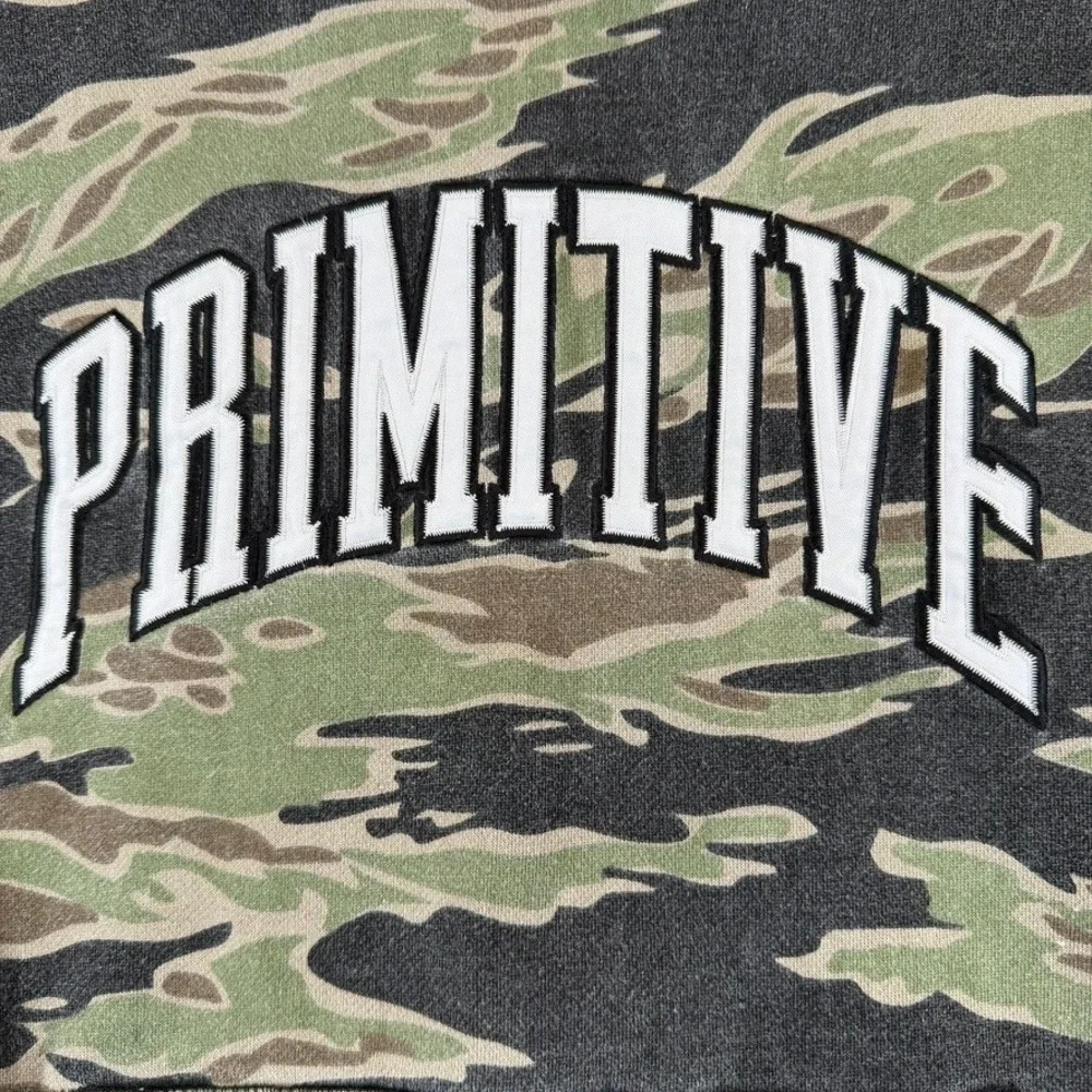 Primitive Skateboarding‎ Tiger Camo Hoodie Small Green Black Pullover Sweatshirt